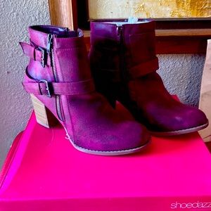 Bordeaux Booties size 9
